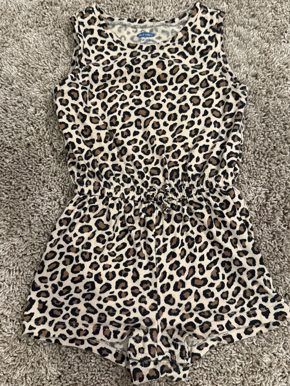 Old Navy Leopard Print Romper – 18–24M 🐆🤎